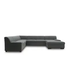 Wohnlandschaft Norma Mit Schlaffunktion Dunkelgrau