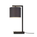 Möbelix Tischlampe Boston Schwarz mit Schalter