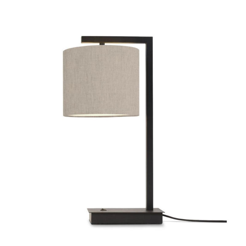 Tischlampe Boston Beige mit Schalter