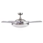 Möbelix Deckenventilator Fanaway Chromfarben 4 Flügel Mit Licht