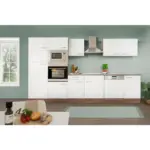 Möbelix Küchenzeile Mit Geräten B: 340 Cm Eiche Dekor/weiß