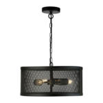 Möbelix Hängeleuchte Fishnet H: 150 Cm 3-Flammig, Höhenverstellbar