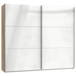 Möbelix Schwebetürenschrank B: 200 cm Level 36d Weiß/Eiche Dekor