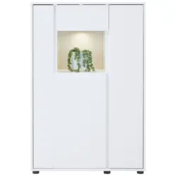 Highboard mit Led 83 cm Alabama Schwarz