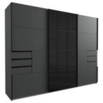 Möbelix Schwebetürenschrank 270cm Saigon Graphit/Schwarz