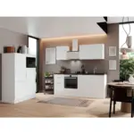 Möbelix Küchenzeile mit Geräten B: 340 cm Weiß