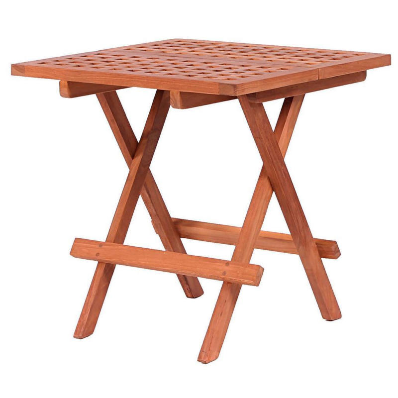 Gartenbeistelltisch Klappbar, Woodie aus Teakholz B: 50 cm