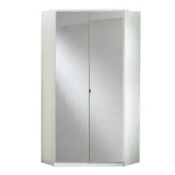 Eckschrank Mit Spiegel B: 95 cm Clack Weiß