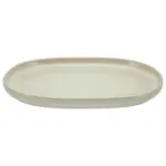 Möbelix Servierplatte Aus Steingut, Uno B: 33 cm, Sandfarben, Oval