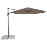 Möbelix Ampelschirm Ravenna D 293cm H 244cm Mit Schirmständer Greige