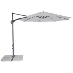 Möbelix Ampelschirm Ravenna D 293cm H 244cm Mit Schirmständer Grau