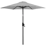 Möbelix Sonnenschirm Doppler Dm: 182 Cm H: 210 Cm Hellgrau