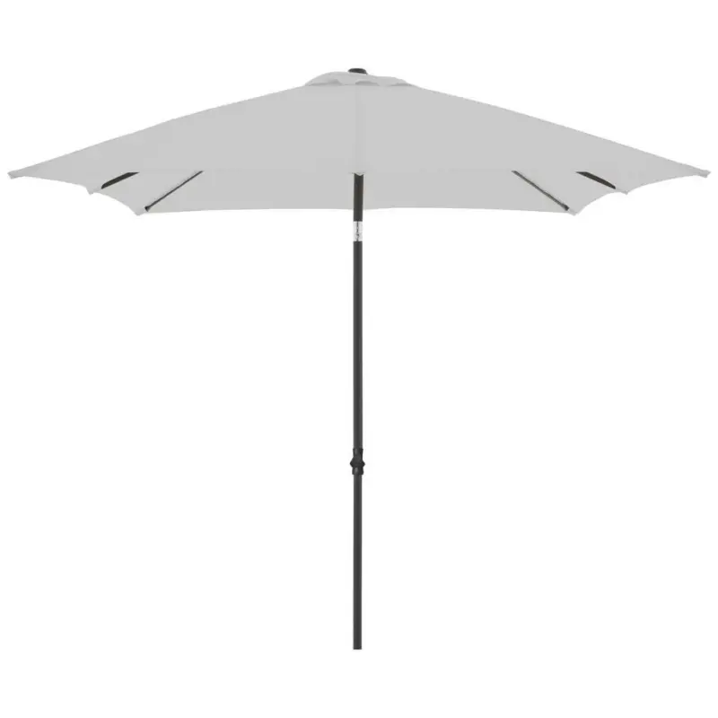 Sonnenschirm Push Up Basic LxBxH: 208x208x248 cm Hellgrau