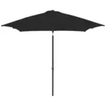 Möbelix Sonnenschirm Push Up Basic LxBxH: 208x208x248 cm Anthrazit