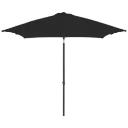 Sonnenschirm Push Up Basic LxBxH: 208x208x248 cm Anthrazit