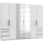 Möbelix Drehtürenschrank Mit Laden B: 300 Cm Level Weiß