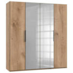 Möbelix Drehtürenschrank Mit Spiegel 200 Cm Level, Eiche Dekor