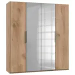 Möbelix Drehtürenschrank Mit Spiegel 200 Cm Level, Eiche Dekor