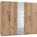 Möbelix Drehtürenschrank Mit Spiegel B: 250 Cm Level, Eiche Dekor