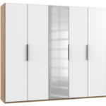 Möbelix Drehtürenschrank Level36a Eiche/weiß B:250 Cm