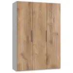 M&ouml;belix Dreht&uuml;renschrank B: 150 Cm Level, Wei&szlig;/eiche Dekor
