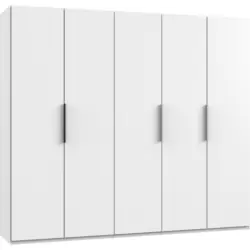 Drehtürenschrank B: 250 Cm Level, Weiß