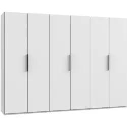 Drehtürenschrank B: 300 Cm Level, Weiß