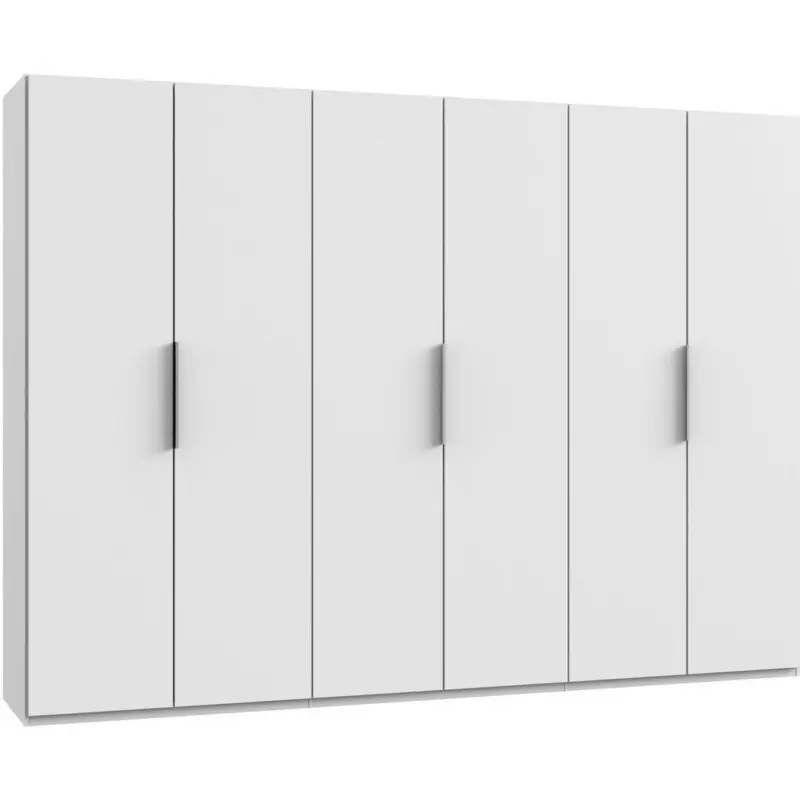 Drehtürenschrank B: 300 Cm Level, Weiß
