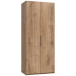 Möbelix Drehtürenschrank 100 cm Level, Eiche Dekor