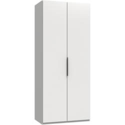 Drehtürenschrank 100 cm Level, Weiß