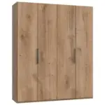 M&ouml;belix Dreht&uuml;renschrank B: 200 Cm Level, Eiche Dekor