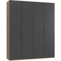 Drehtürenschrank 200cm Level36a Eiche/graphit