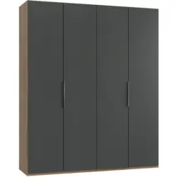 Dreht&uuml;renschrank 200cm Level36a Eiche/graphit