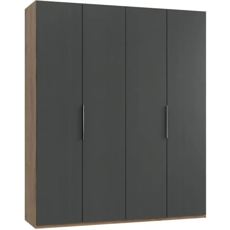 Dreht&uuml;renschrank 200cm Level36a Eiche/graphit