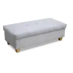 Möbelix Polsterhocker Franzi Grau H: 42 Cm