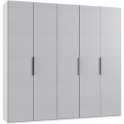 Drehtürenschrank B: 250 Cm Level, Weiß/hellgrau