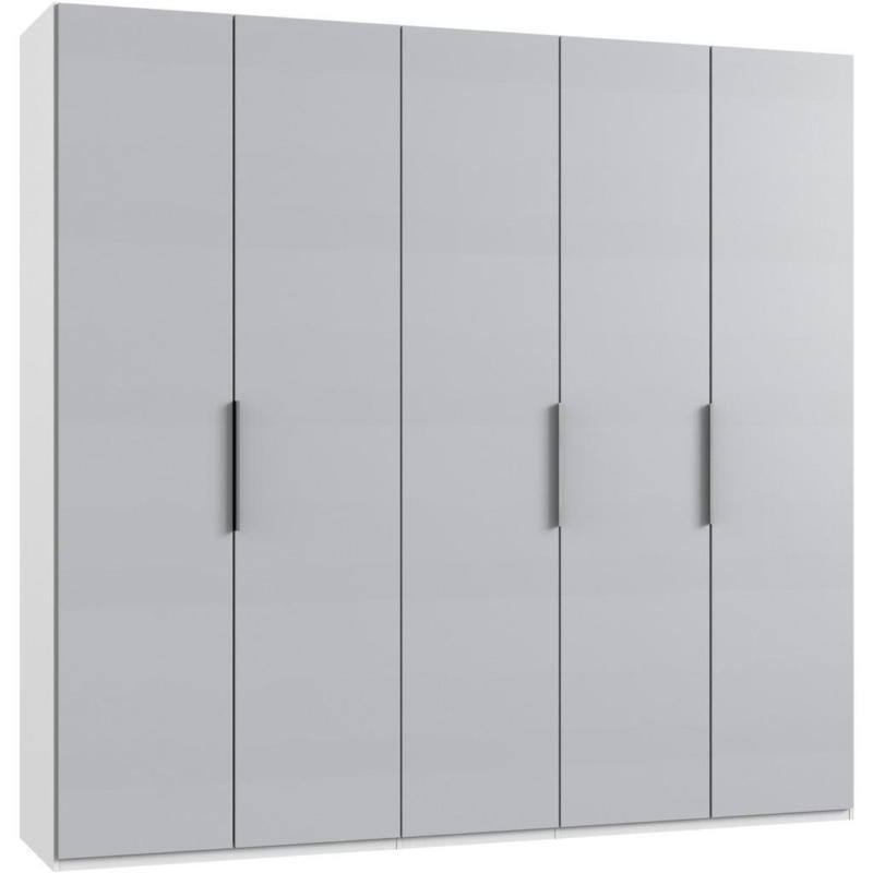 Drehtürenschrank B: 250 Cm Level, Weiß/hellgrau