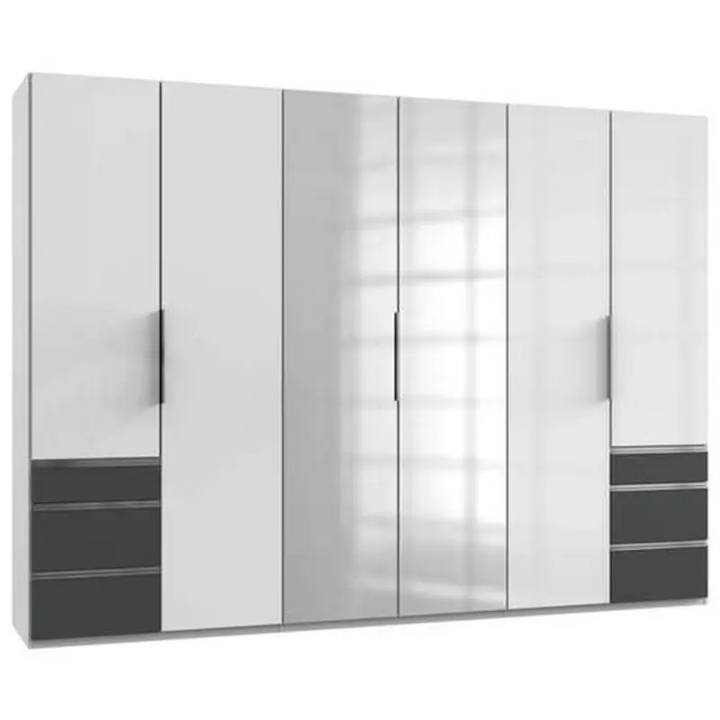 Dreht&uuml;renschrank Level 36d Graphit/wei&szlig;b:300cm