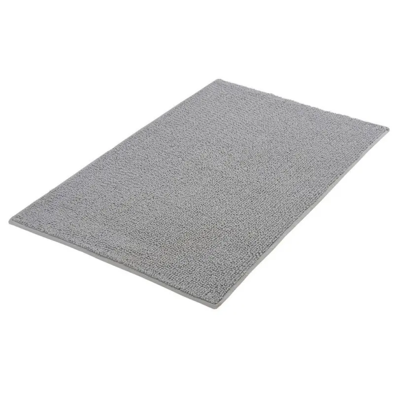 Badteppich Chrissy 65x115 cm Silberfarben, Waschbar