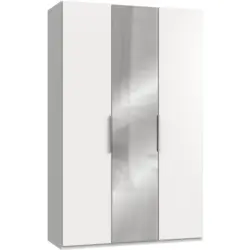 Drehtürenschrank B: 150 cm Level Weiß