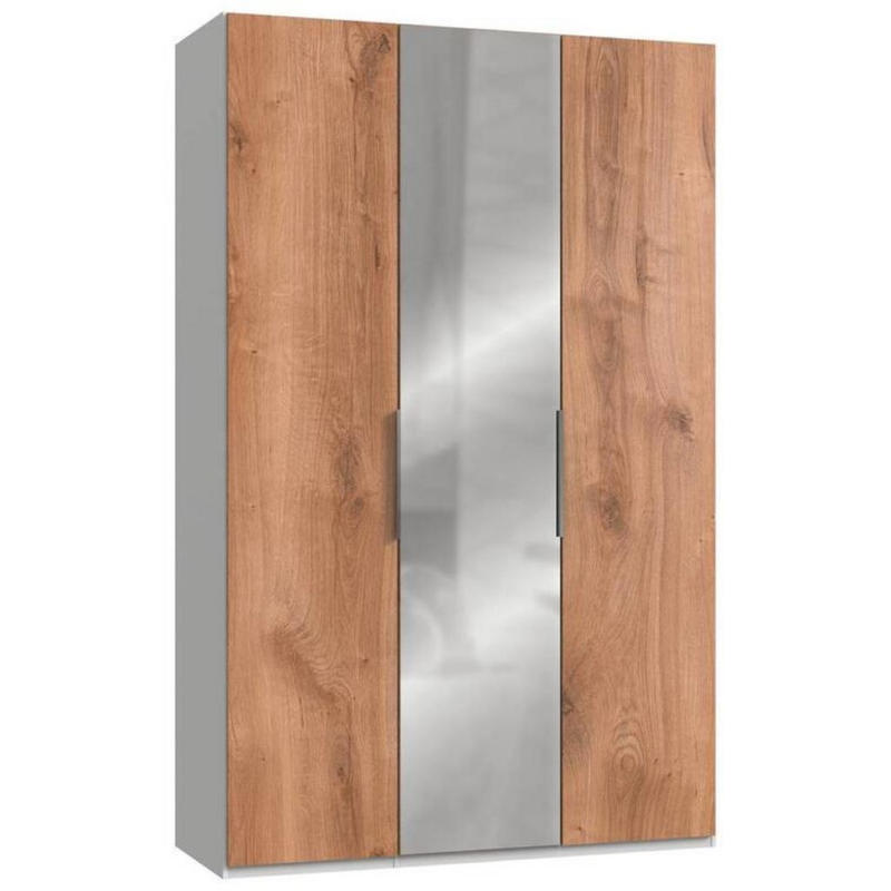 Drehtürenschrank B: 150 Cm Level Weiß/eichefarben