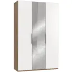 Möbelix Drehtürenschrank B: 150 Cm Level Weiß/eichefarben