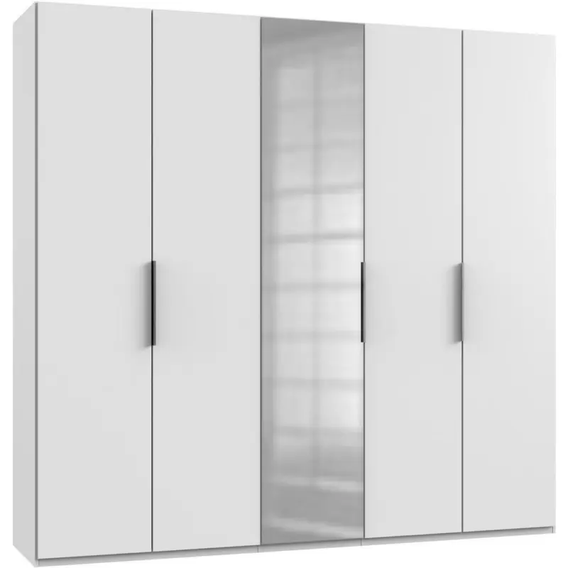 Drehtürenschrank B: 250 Cm Level Weiß