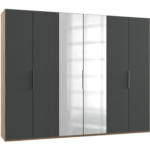Möbelix Drehtürenschrank B: 300 Cm Level Graphit-/eichefarben