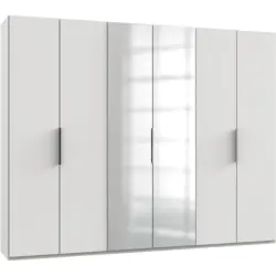 Dreht&uuml;renschrank Mit Spiegel 300 Cm Level Wei&szlig;