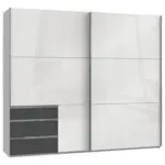 Möbelix Schwebetürenschrank Mit Laden B: 250 Cm Level Graphitfarben/weiß