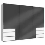 Möbelix Schwebetürenschrank Mit Laden B: 300 Cm Level Grau/weiß