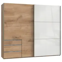 Schwebet&uuml;renschrank Mit Laden B:250cm Level Wei&szlig;/eiche Dekoe