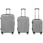 Möbelix Reisekoffer Set 3-tlg. Kreta 4 Rollen Hartschale