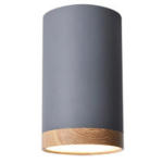 Möbelix Led-deckenleuchte Ø 8,8 Cm 1-Flammig, Grau/wood